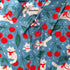 Blue Cherry Button Up Shirt