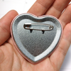 Bunny Bite Heart Pinback Button