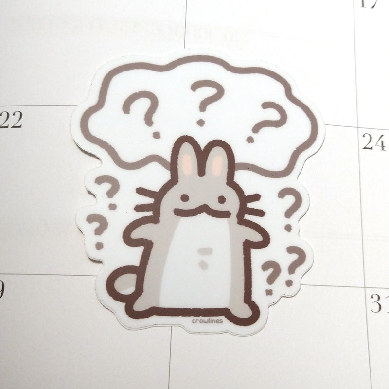 Completely Lost Bunny Sticker