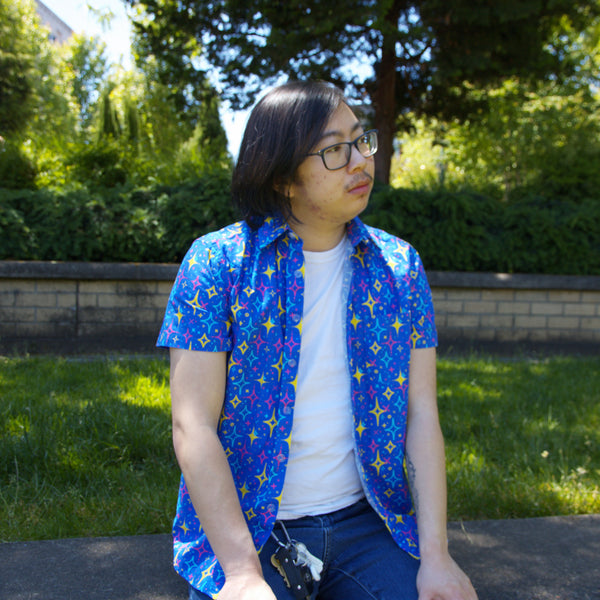 Cosmic Sparkle Button Up Shirt