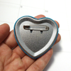 Crystal Red Shrimp Heart Pinback Button