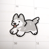 Gray Husky Sticker