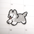 Gray Husky Sticker