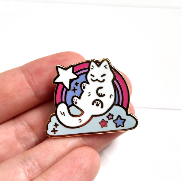 Bi Kitty Pride Enamel Pin