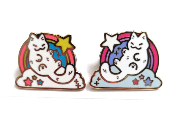 Bi Kitty Pride Enamel Pin
