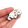 Kitty Pronoun Enamel Pin (He)