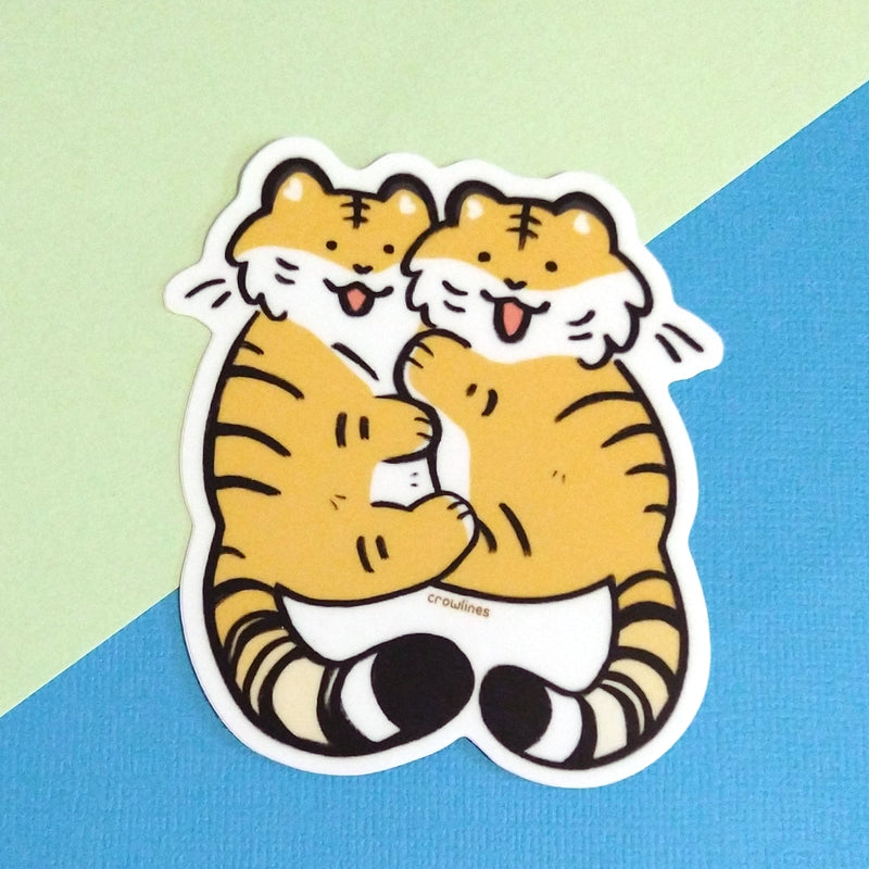 Tiger Hug Sticker