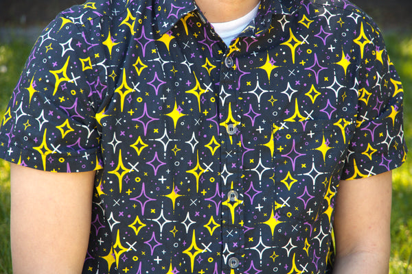 Tranquil Sparkle Button Up Shirt