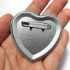 Yippee Cat Heart Pinback Button