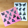 Black Cat Clear Sticker Sheet