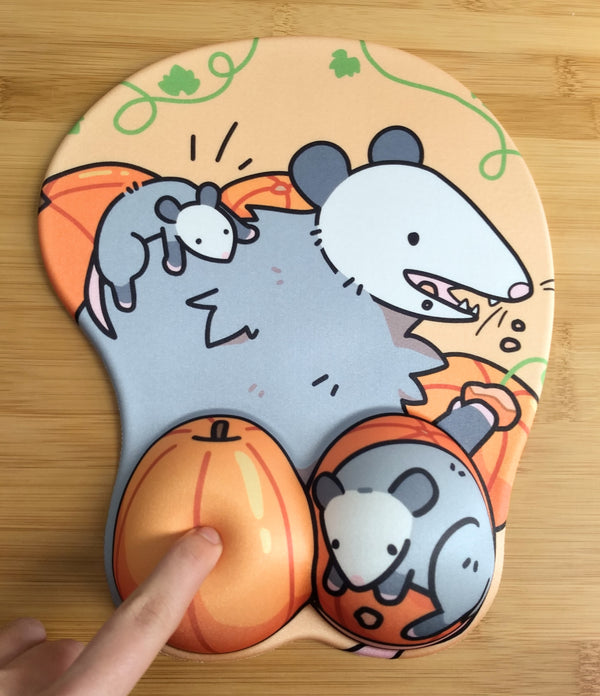 Pumpkin Opossum Mousepad