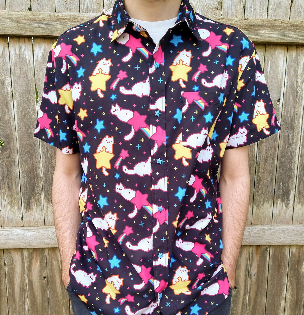 Cosmic Sky Button Up Shirt | crowlines