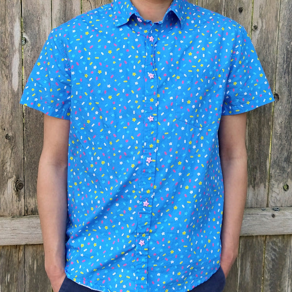 Blueberry Sprinkle Button Up Shirt