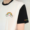 Rainbow Kitty Color Block Shirt