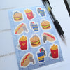 Fast Food Cat Sticker Sheet