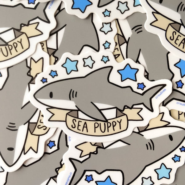 Sea Puppy Sticker — Shark Sticker