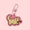 Rose Puppy Keychain